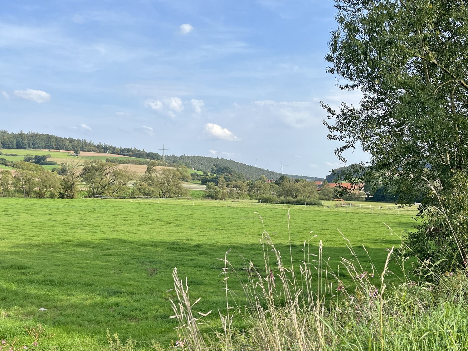 Germany, 2539 Hessen, Vogelsbergkreis, Schlitz, house with horse stable and riding arena for sale
