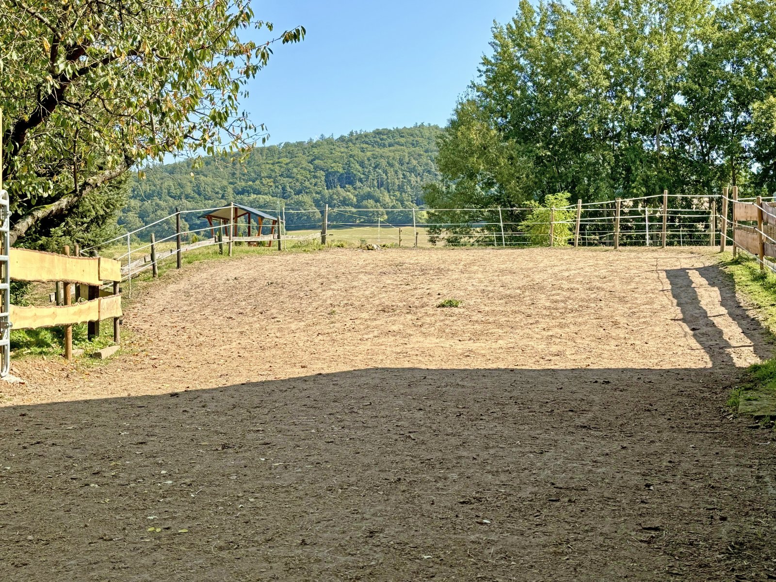 Germany, 2539 Hessen, Vogelsbergkreis, Schlitz, house with horse stable and riding arena for sale